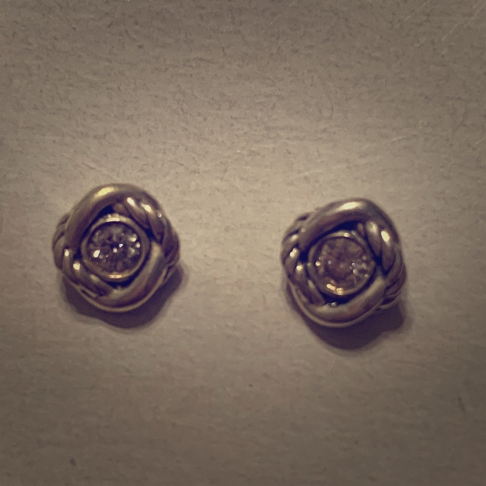 David Yurman Diamond Infinity Earrings